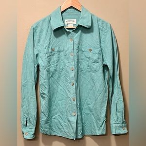 Orvis organic cotton button down shirt